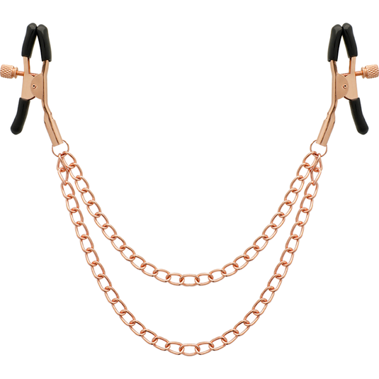 COQUETTE CHIC DESIRE - PINCES METELONS FANTAISIE EN MÉTAL AVEC CHAÎNE