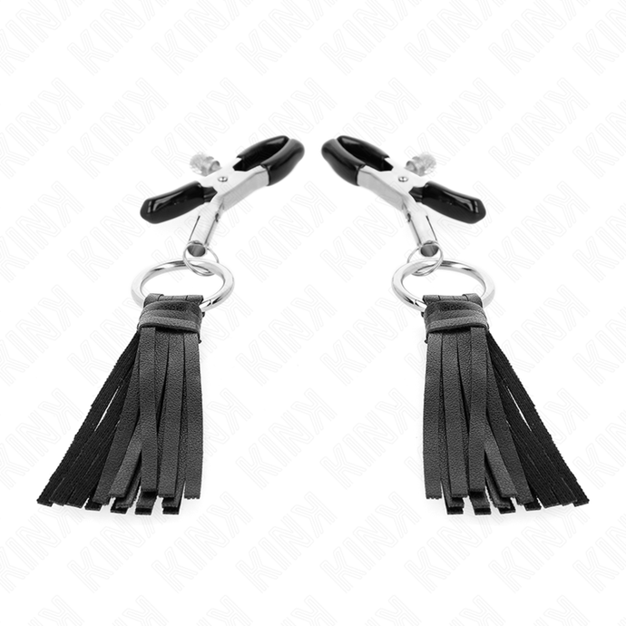 KINK - PINCES À TÉLÉMONS À PAMPONS EN CUIRETTE 6 CM